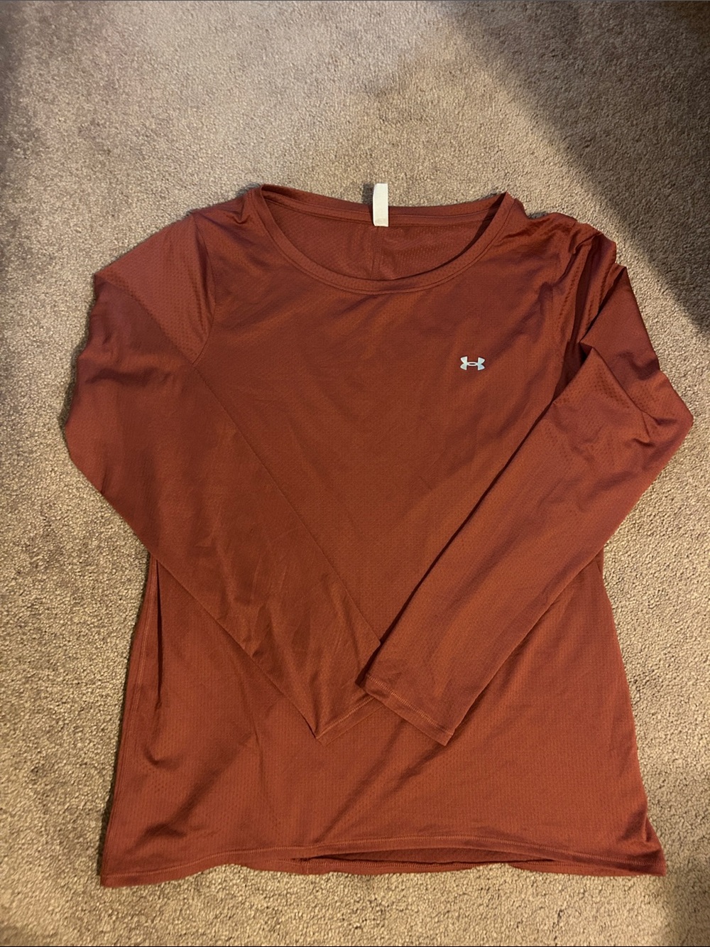 Under Armour Women's Long Sleeve Athletic Top - Rust Brown